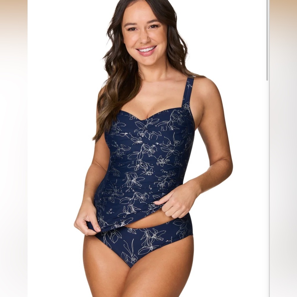 Nip Tuck Garden Line Foil Joanne Tankini